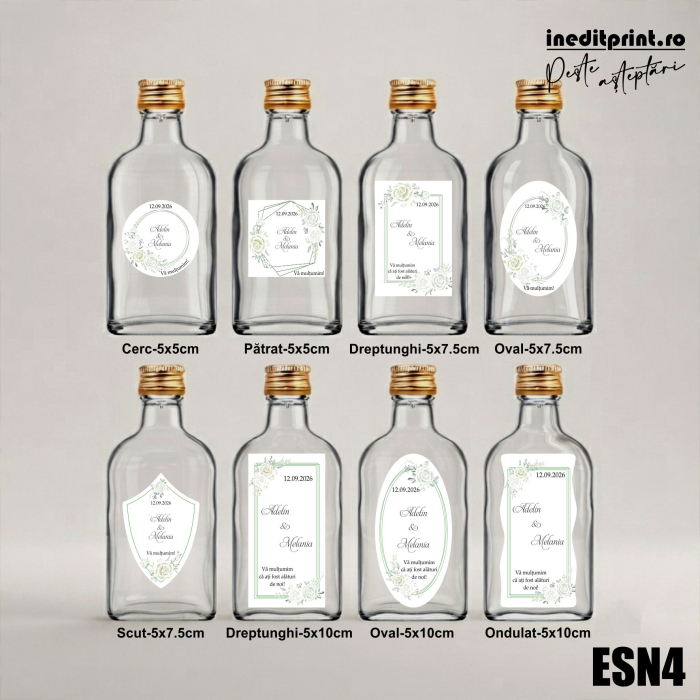 Eticheta personalizata pentru sticla de nunta ESN4 [2]
