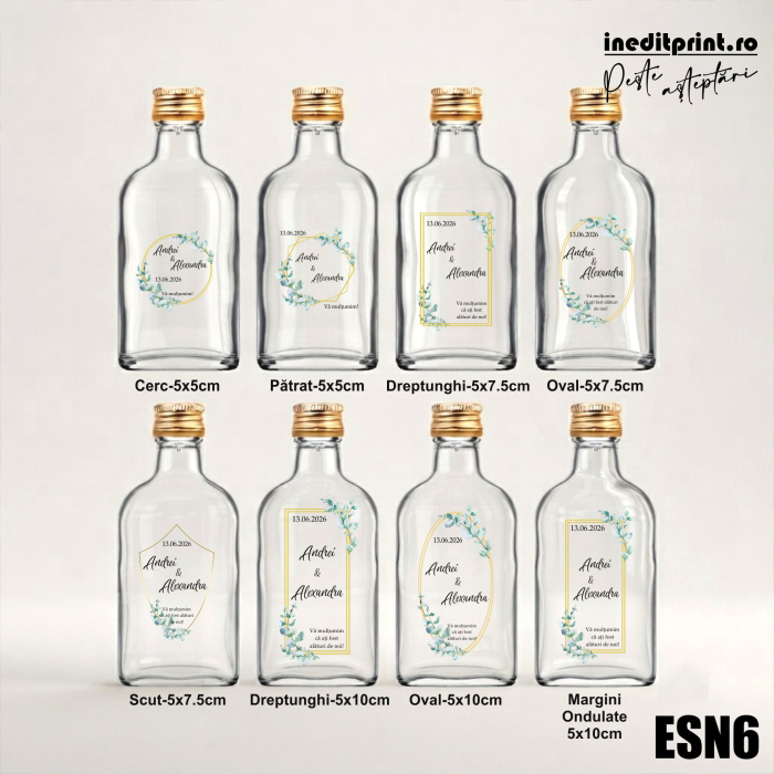 Eticheta personalizata pentru sticla de nunta ESN6 [2]