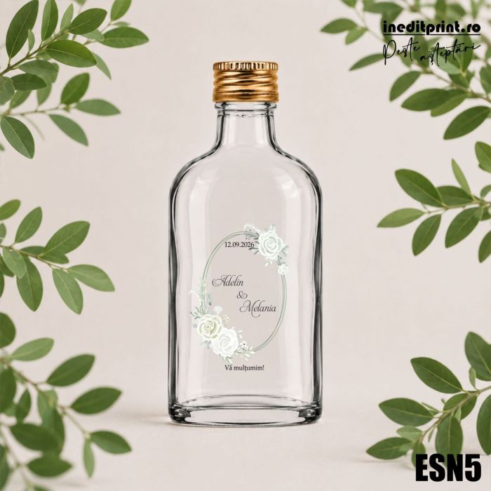 Eticheta personalizata pentru sticla de nunta ESN5 [2]