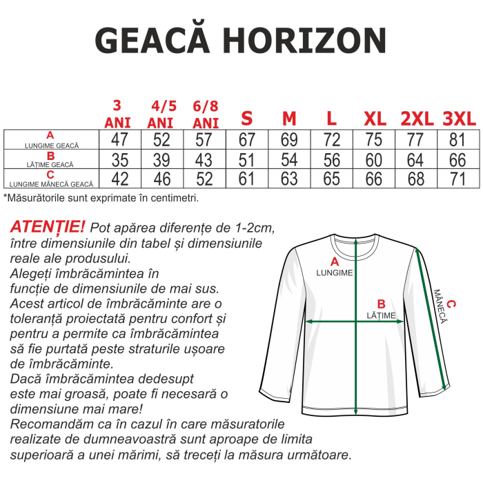 Geaca Horizon Copii si Adulti GH1 [5]