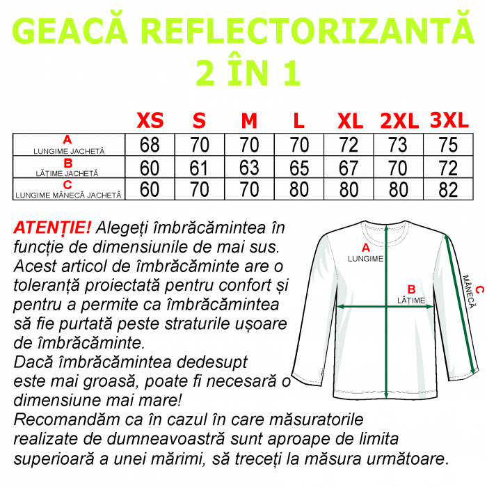 Geacă personalizată reflectorizantă 2 in 1 GPR7 [5]