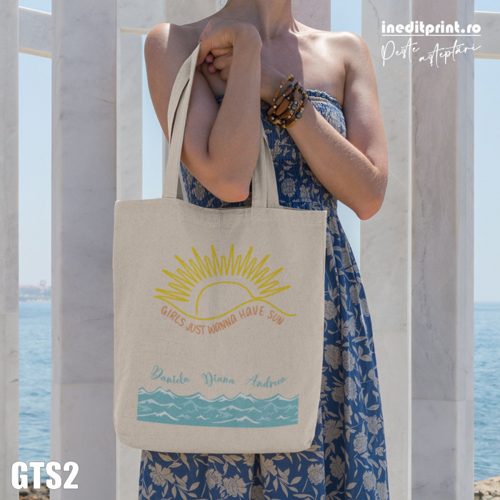 Geanta tip sacosa personalizabila - Girls just wanna have sun GTS2 [1]