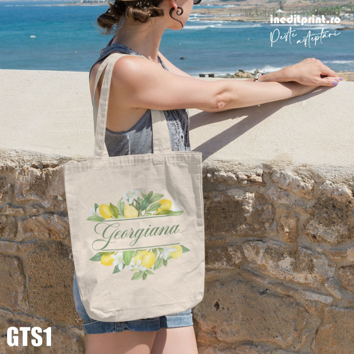 Geanta tip sacosa personalizabila - Summer Lemons GTS1 [1]