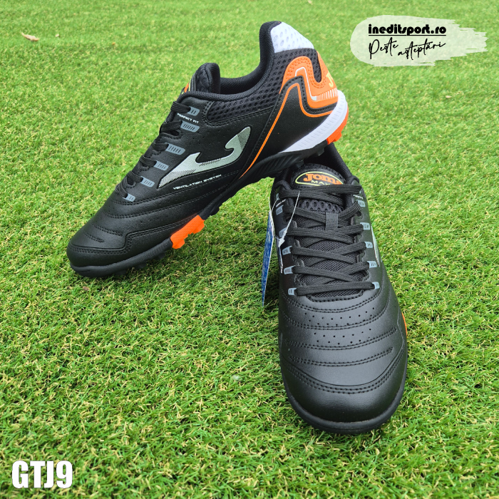 Ghete Fotbal Joma Black Orange Turf - GTJ9 [1]