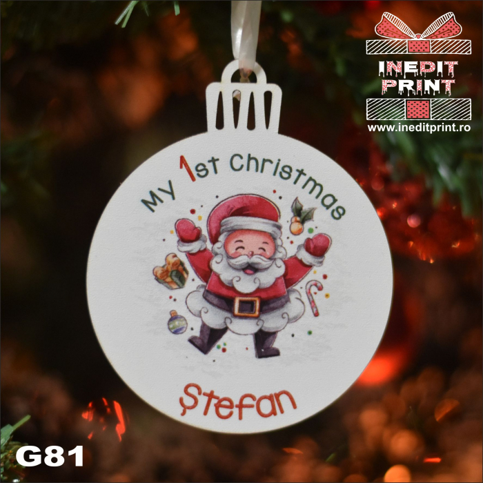 Glob personalizat "My 1st Christmas" G81 [5]