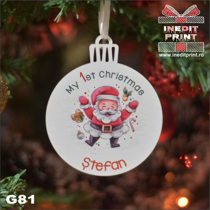 Glob personalizat "My 1st Christmas" G81 [3]