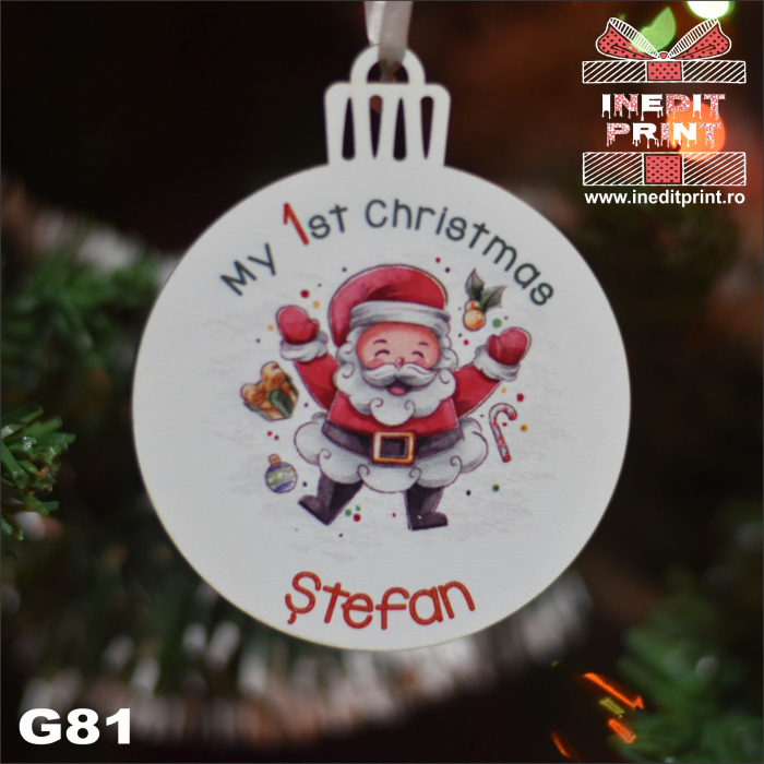 Glob personalizat "My 1st Christmas" G81 [4]