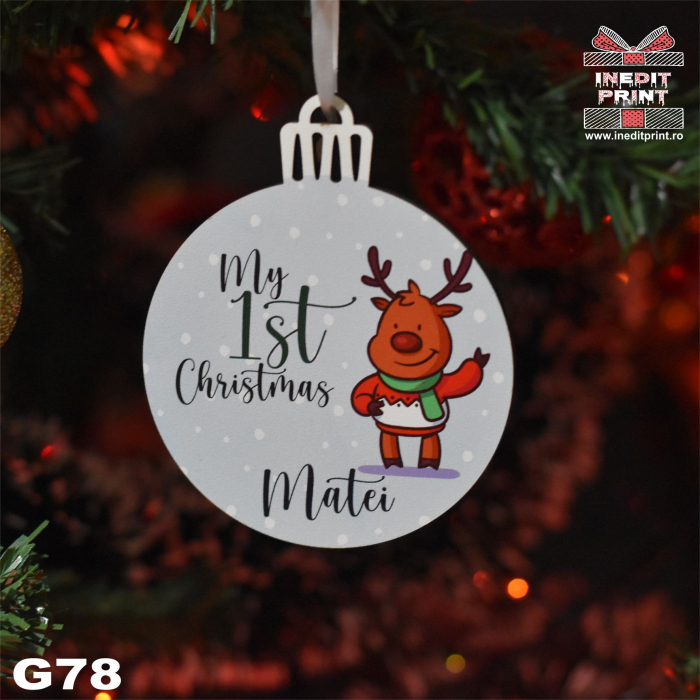 Glob personalizat "1st Christmas" G78 [5]