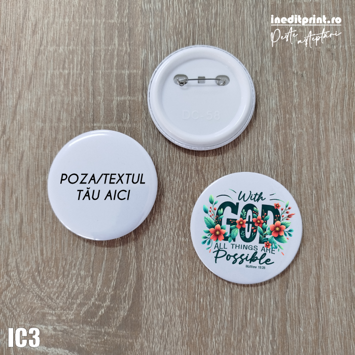 Insigne personalizate cu diametru 58 mm IC3 [2]
