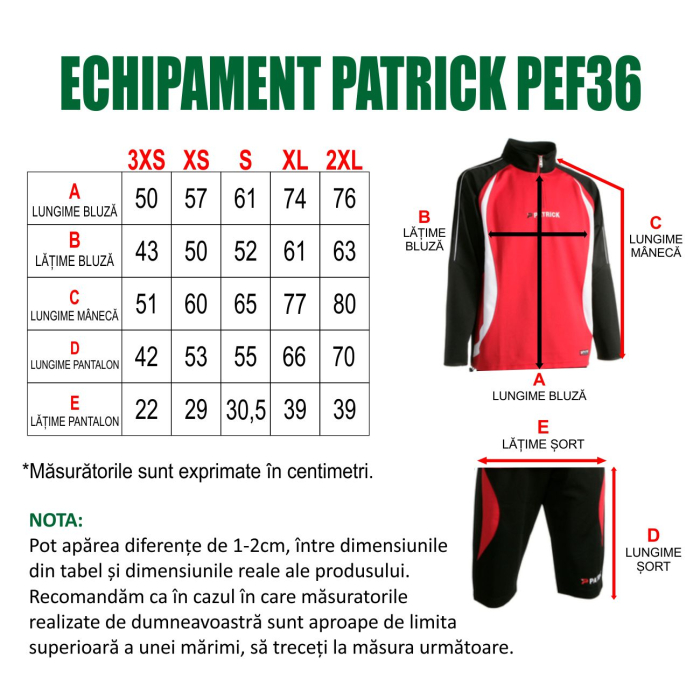 Kit echipament bluza fleece si bermude PATRICK  PEF36 [5]