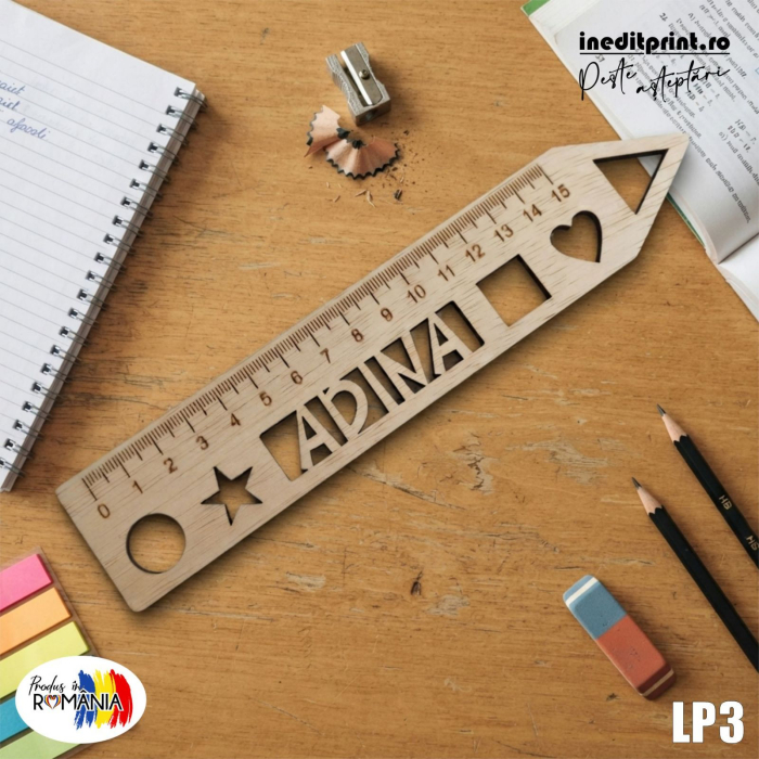 Liniar personalizat nume + cartonas decorativ LP3 [2]
