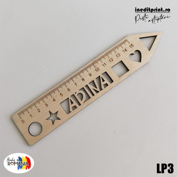 Liniar personalizat nume + cartonas decorativ LP3 [4]