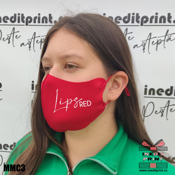 Mască personalizată Lips red MMC3 [2]