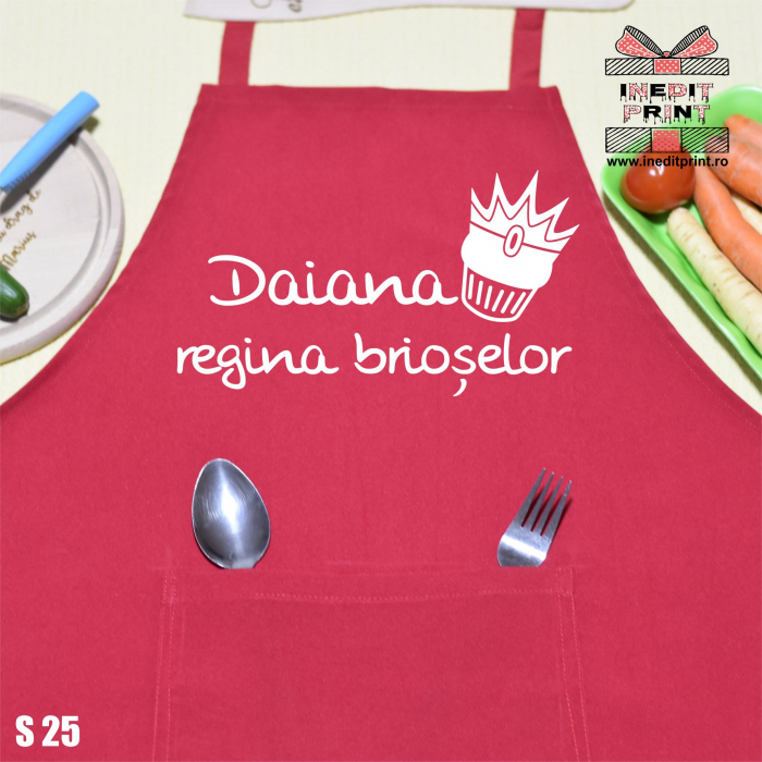 Șorț personalizat Regina brioșelor S25 [5]