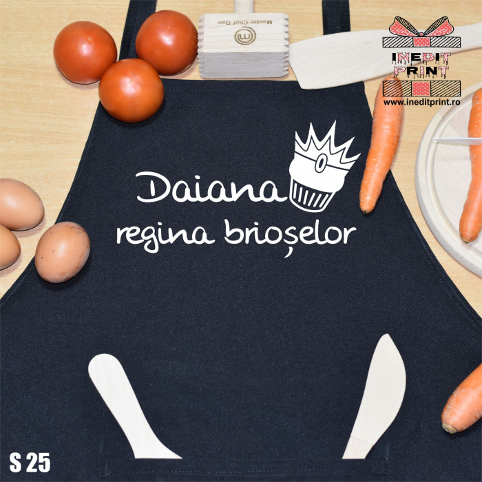 Șorț personalizat Regina brioșelor S25 [4]