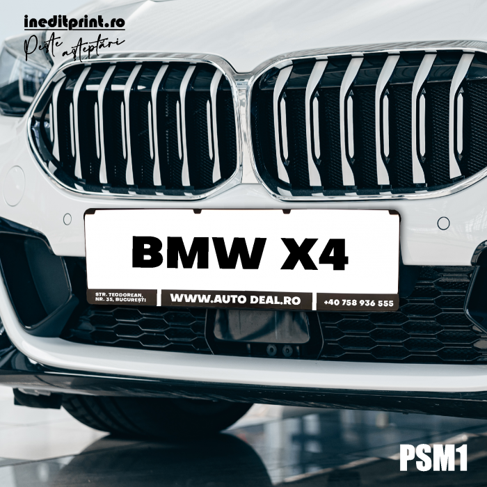PACHET suport si placuta auto personalizata PSM1 [3]