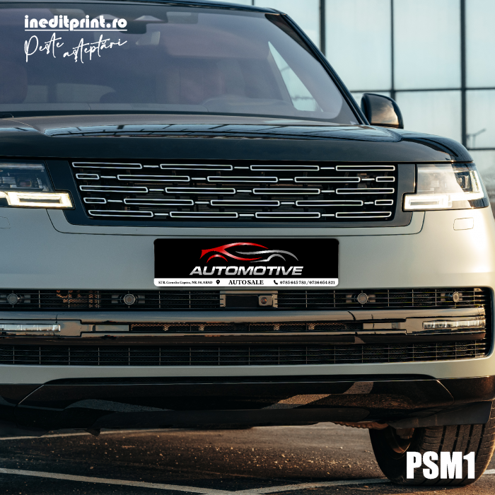 PACHET suport si placuta auto personalizata PSM1 [8]