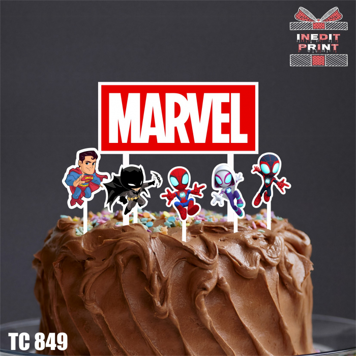 Pachet toppere tort UV Eroii Marvel TC849 [3]