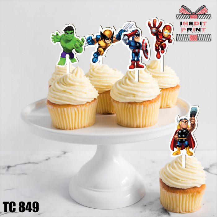 Pachet toppere tort UV Eroii Marvel TC849 [4]