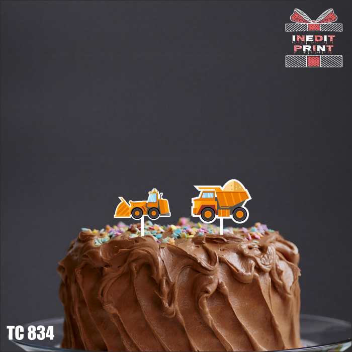 Pachet toppere tort UV Personalizat Construcții TC834 [2]