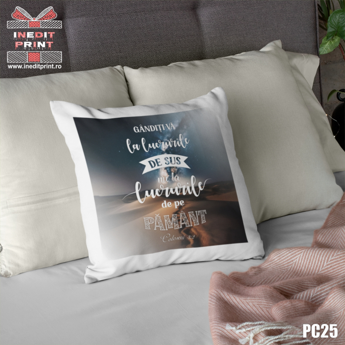 Pernă ”Coloseni 3:2” PC25 [2]