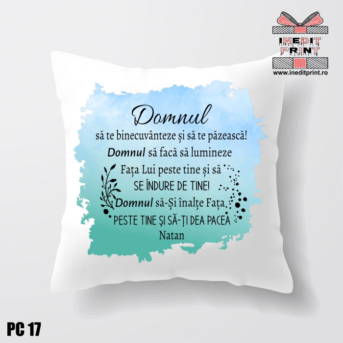 Pernă Personalizată Verset Numeri 6:24-26 PC17 [2]
