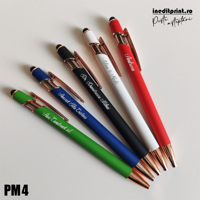 Pix metalic TOUCH BALL PEN ROSES, alb PI8 [2]