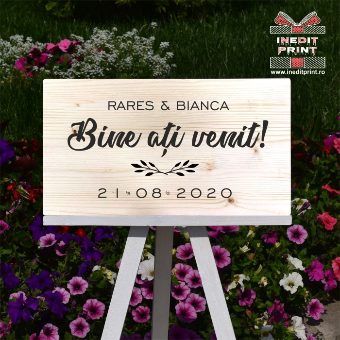 Plăcuță Întâmpinare "Bine ati venit" Personalizată PN50 [5]