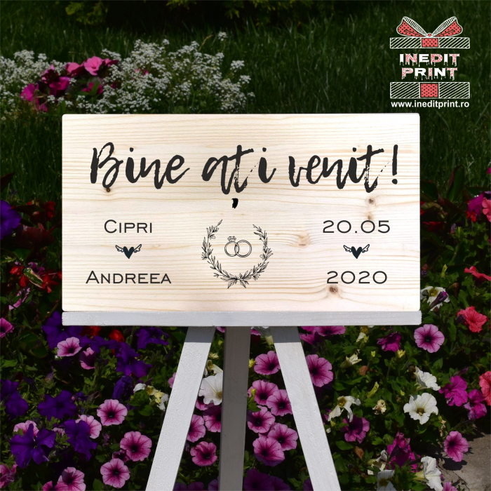 Plăcuță Întâmpinare "Bine ati venit" Personalizată PN51 [5]