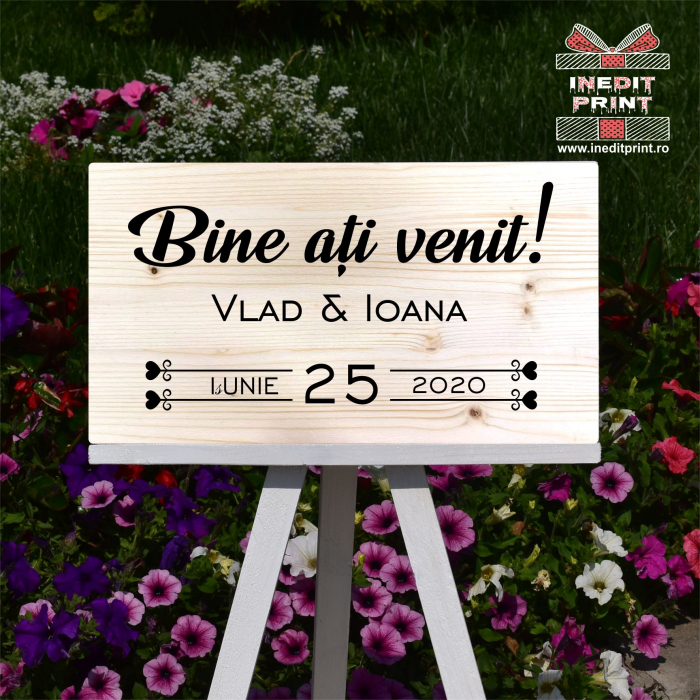 Plăcuță Întâmpinare "Bine ati venit" Personalizată PN53 [5]