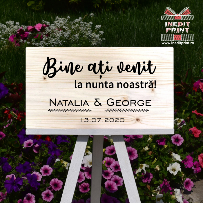 Plăcuță Întâmpinare "Bine ati venit" Personalizată PN54 [5]