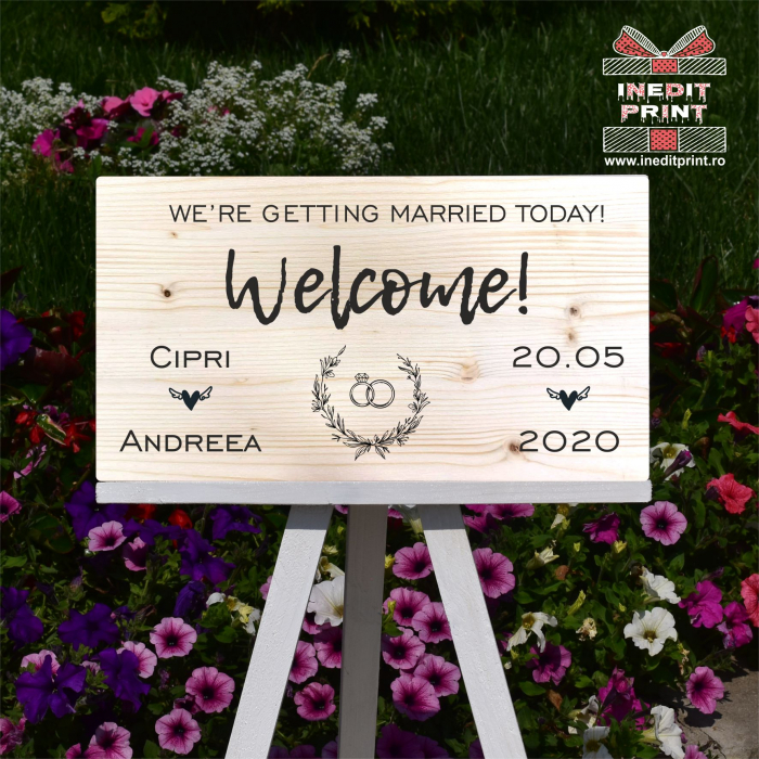 Plăcuță Întâmpinare "Welcome" Personalizată PN44 [5]