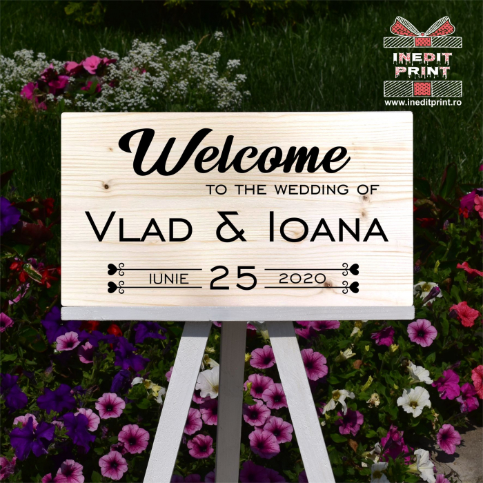Plăcuță Întâmpinare "Welcome" Personalizată PN46 [5]