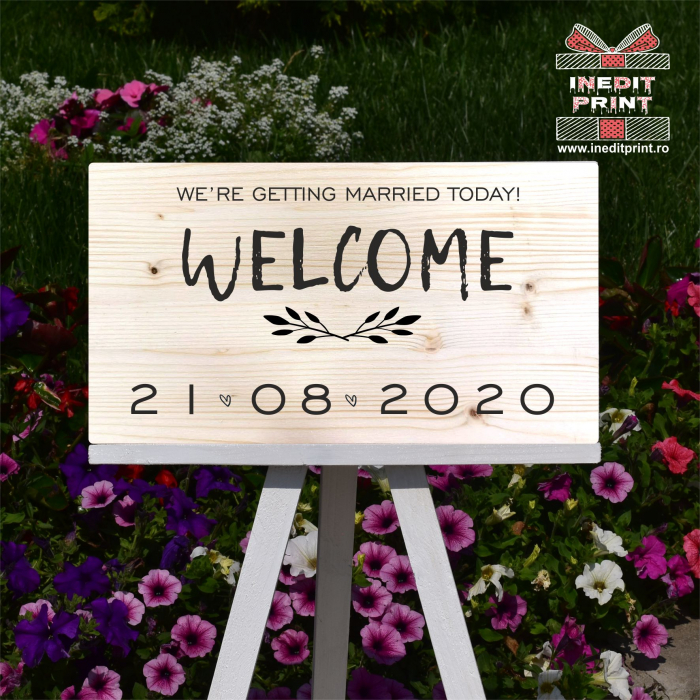 Plăcuță Întâmpinare "Welcome" Personalizată PN48 [5]