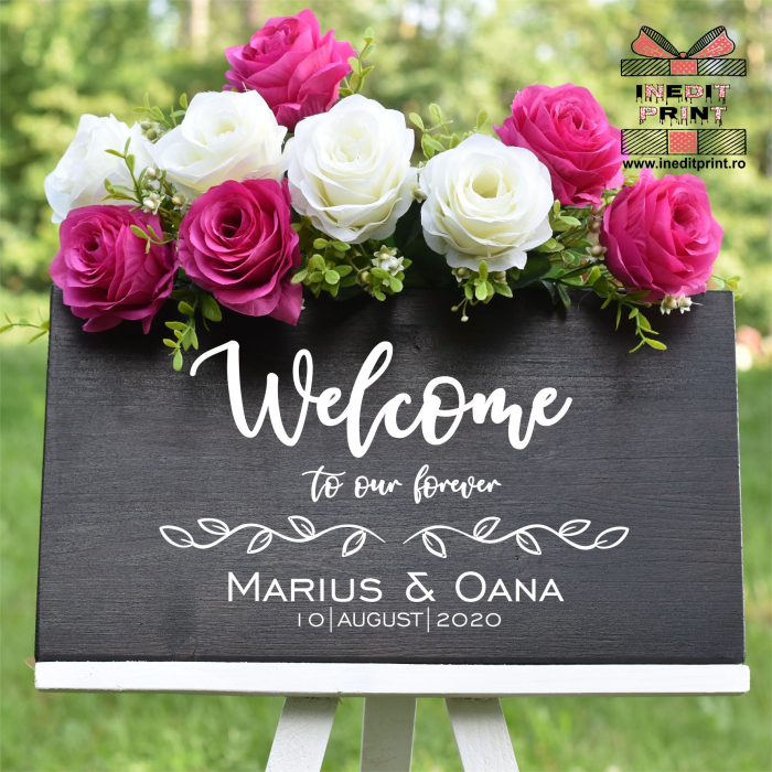 Plăcuță Întâmpinare "Welcome" Personalizată PN56 [4]
