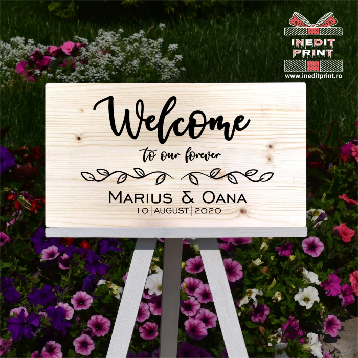 Plăcuță Întâmpinare "Welcome" Personalizată PN56 [3]