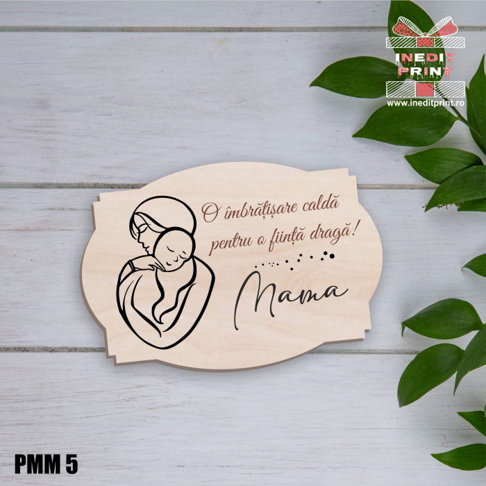 Plăcuță Mesaj Îmbrățișare Mama PMM5 [2]