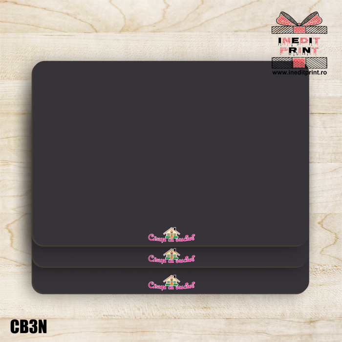 Platou Personalizat Negru dreptunghiular CB4 [2]