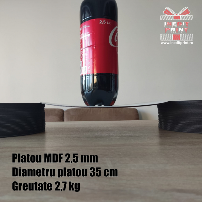Platou Personalizat Negru dreptunghiular CB4 [3]