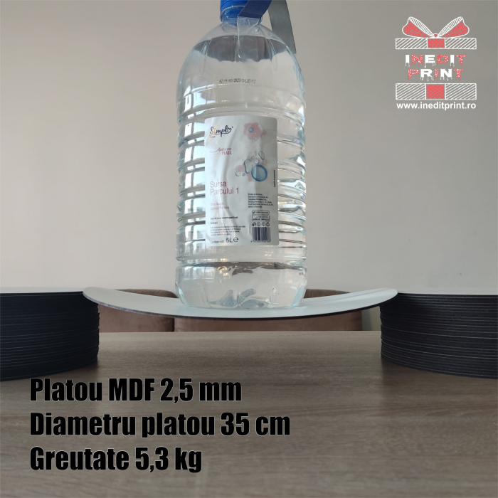 Platou Personalizat Negru dreptunghiular CB4 [4]