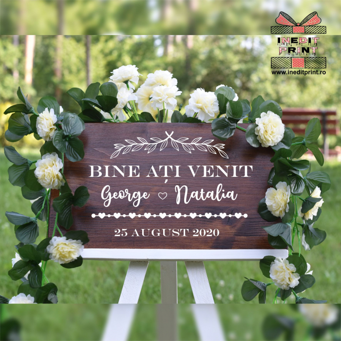 Plăcuță Întâmpinare "Bine ati venit" Personalizată PN49 [4]