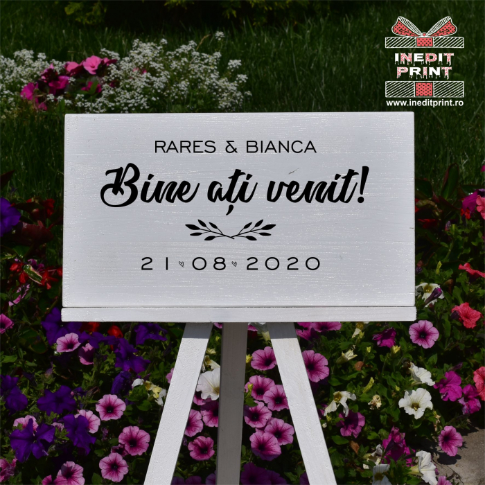 Plăcuță Întâmpinare "Bine ati venit" Personalizată PN50 [2]