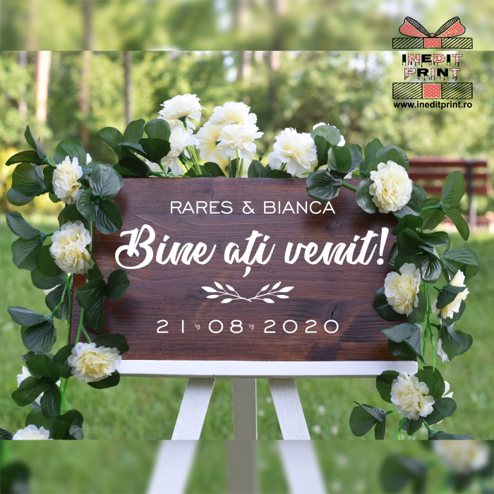Plăcuță Întâmpinare "Bine ati venit" Personalizată PN50 [4]