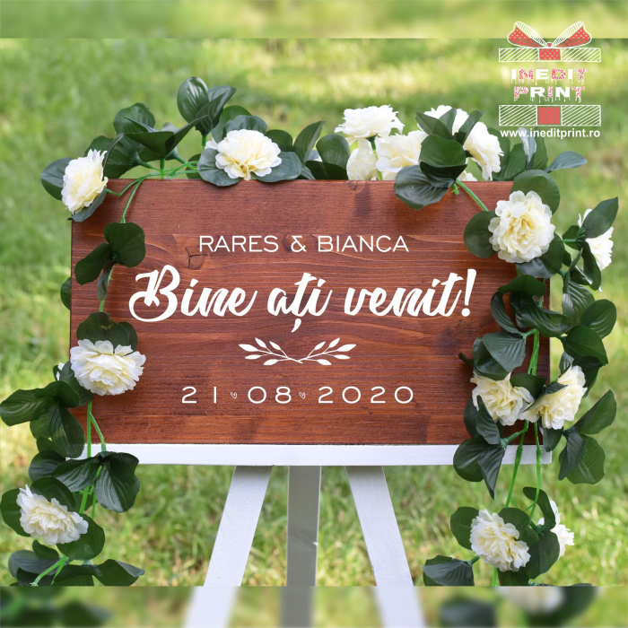 Plăcuță Întâmpinare "Bine ati venit" Personalizată PN50 [3]