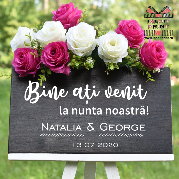 Plăcuță Întâmpinare "Bine ati venit" Personalizată PN54 [4]