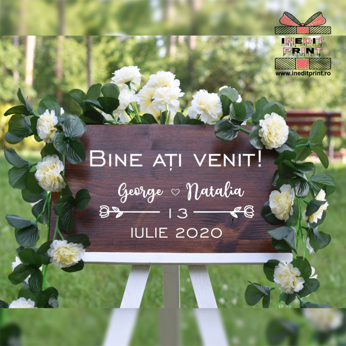 Plăcuță Întâmpinare "Bine ati venit" Personalizată PN55 [4]