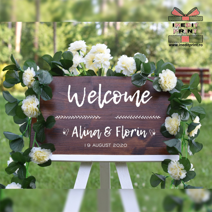 Plăcuță Întâmpinare "Welcome" Personalizată PN45 [4]