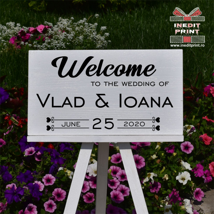 Plăcuță Întâmpinare "Welcome" Personalizată PN46 [2]
