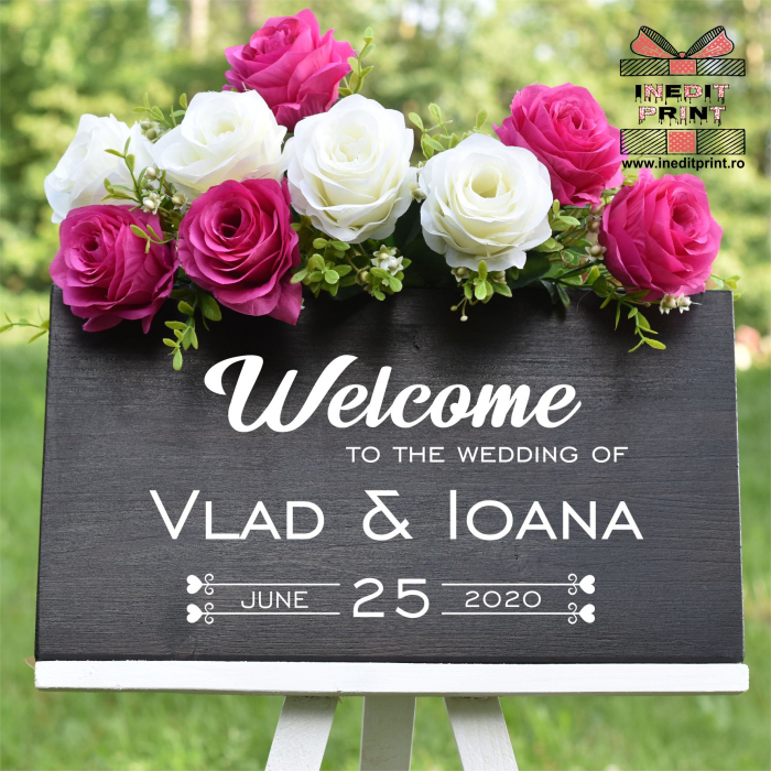 Plăcuță Întâmpinare "Welcome" Personalizată PN46 [3]