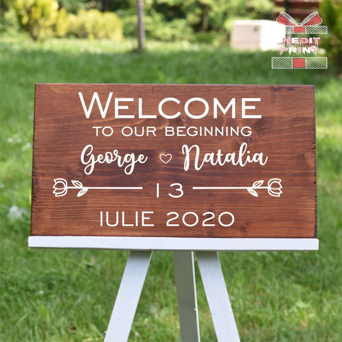Plăcuță Întâmpinare "Welcome" Personalizată PN47 [3]